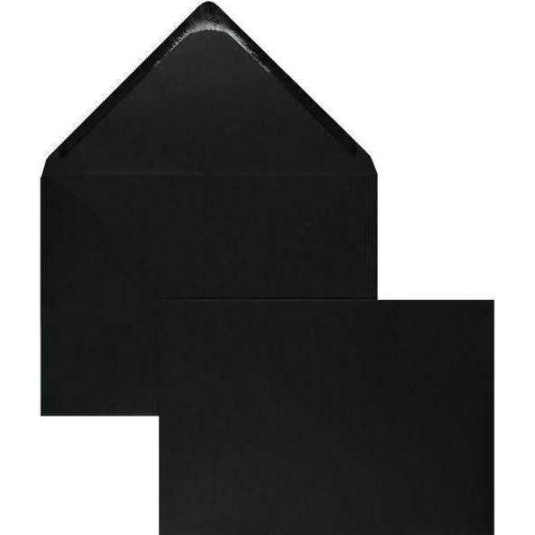 Blanke, Briefumschlag, Briefumschläge 225x315mm 160g/qm gummiert VE=100 Stück schwarz (100 x)