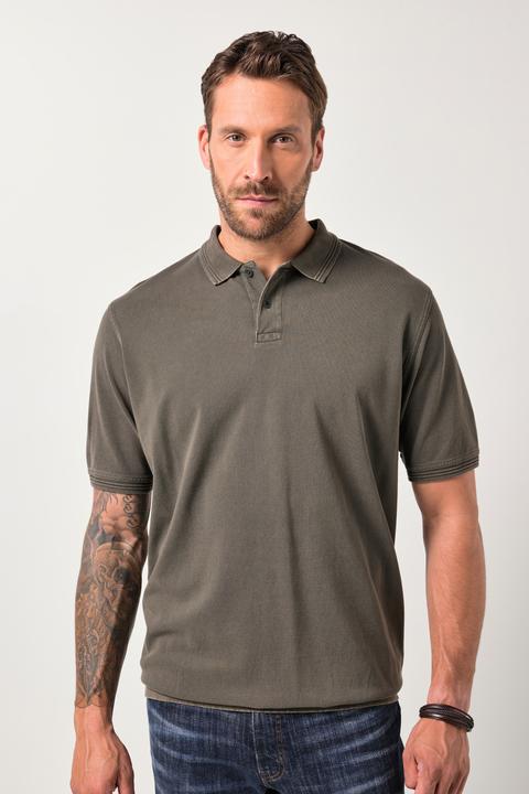 Produktbild JP1880 Poloshirt, Bauchfit, Halbarm, Piqué, Vintage Look, XXL bis 8 XL (3XL)