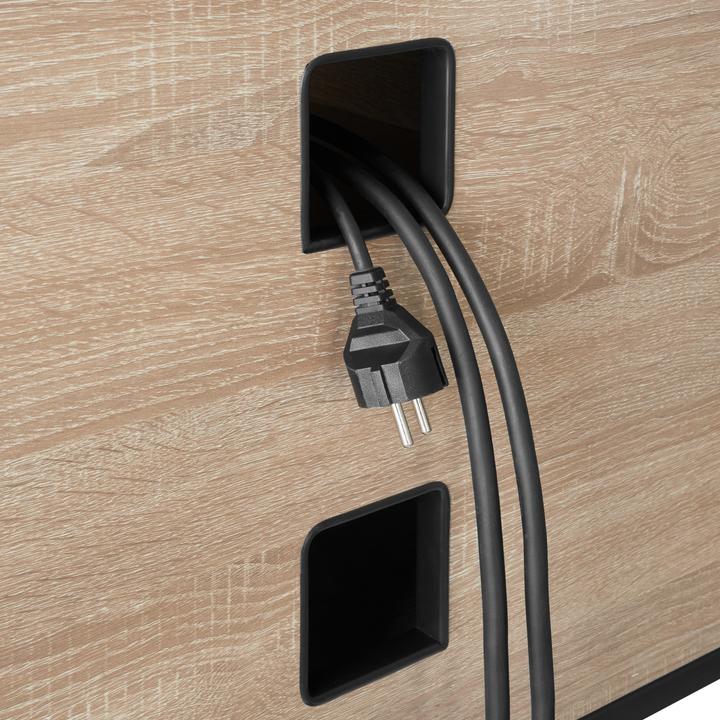 Actual product image tectake TV Cabinet Lowboard | 4 compartments & adjustable shelf