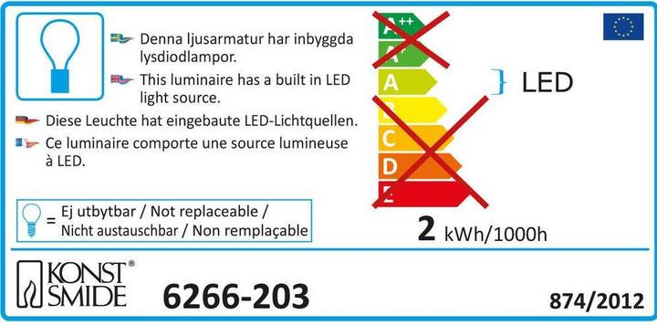 Etichetta energetica Konstsmide LED Pinguini Acrilico