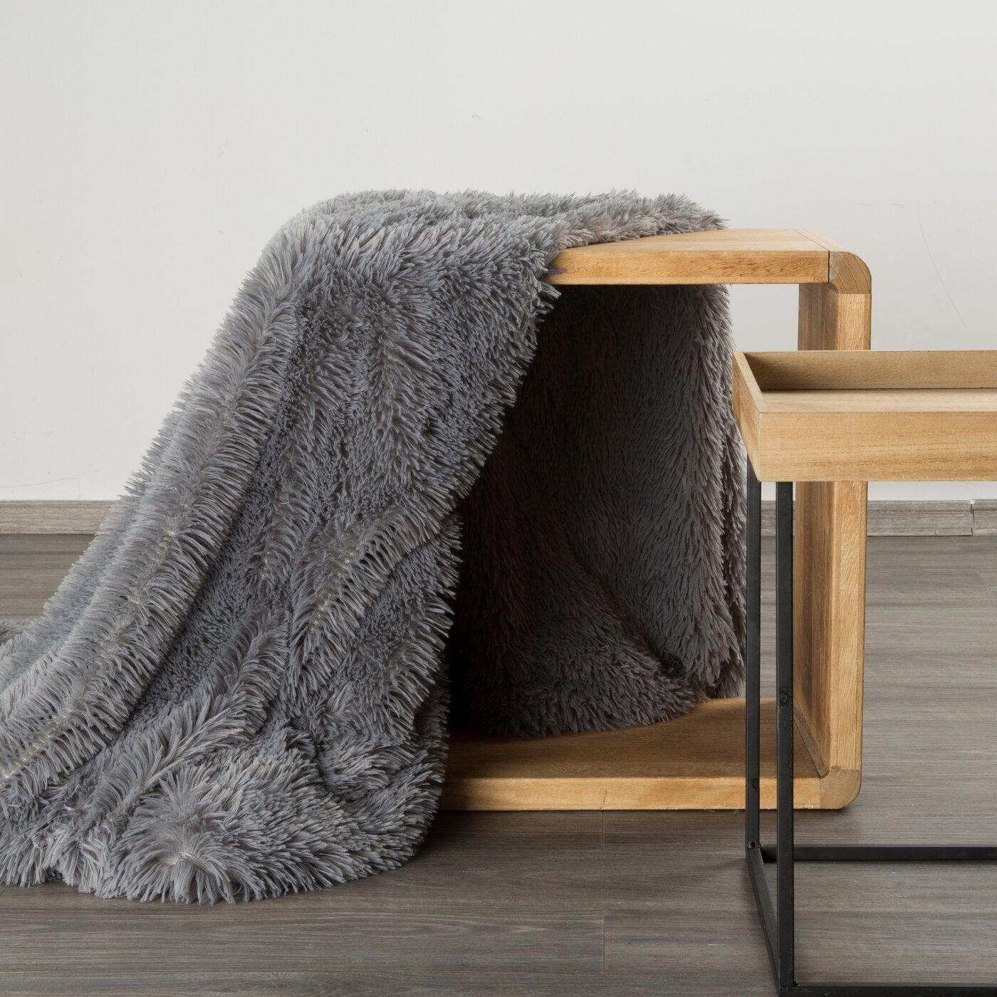 Eurofirany, Decke, DESIGN 91 TIFFANY Decke mit weicher Fellstruktur 170 x 210 cm (170 x 210 cm)