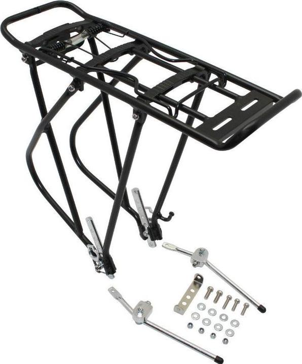 Image du produit P2R Porte-bagages arriere a tringles alu reglable pour cyclotouriste