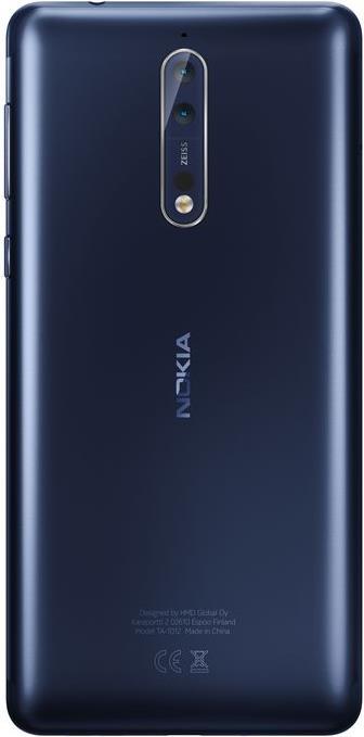 Produktbild Nokia 8 (64 GB, Tempered Blue, 5.30", Hybrid Dual SIM, 13 Mpx, 4G)