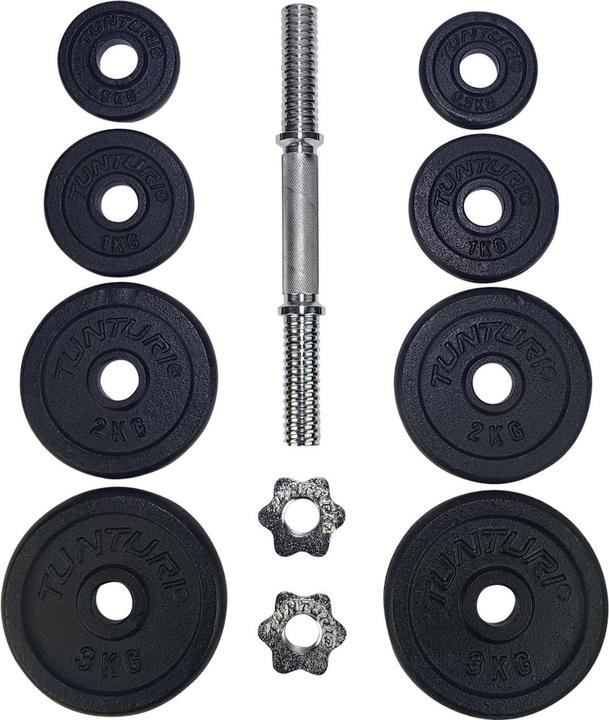 Productafbeelding Tunturi Kurzhantelset 15 kg (2 x 1 kg, 2 x 2 kg, 2 x 3 kg, 2 x 0,5 kg)