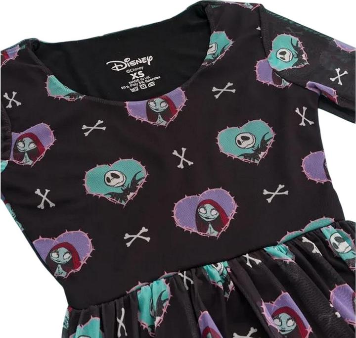 Produktbild The Nightmare Before Christmas Midikleid Netzmaterial (M)