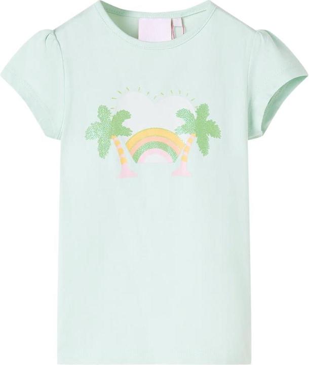 Immagine prodotto VidaXL Maglietta per bambini Verde menta chiaro 92,Materiale: 95 % cotone (92)
