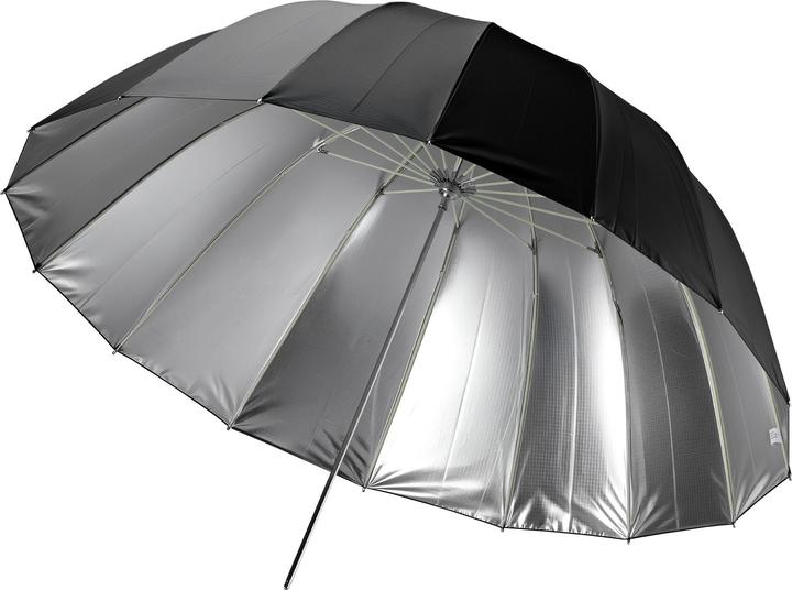 Walimex pro Parabol Reflexschirm schwarz/silberf. Ø129cm Lichtformer Fotoschirm (129 cm)