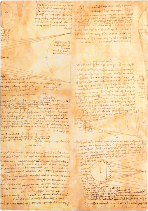 Produktbild Paperblanks Skizzenbücher Leonardos Skizzen Sonne und Mondlicht Grande (Harter Einband)