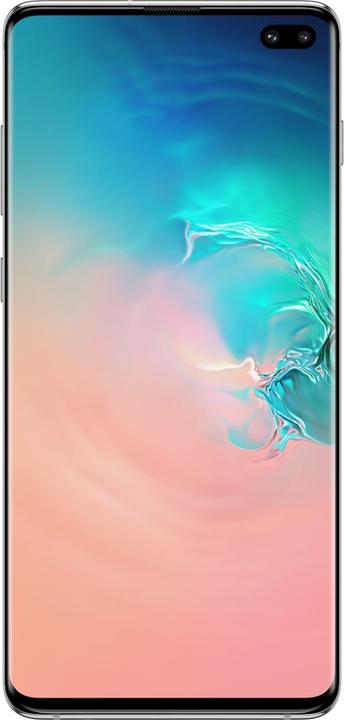 Actual product image Samsung Galaxy S10+ (128 GB, Prism White, 6.40", Hybrid Dual SIM, 4G)