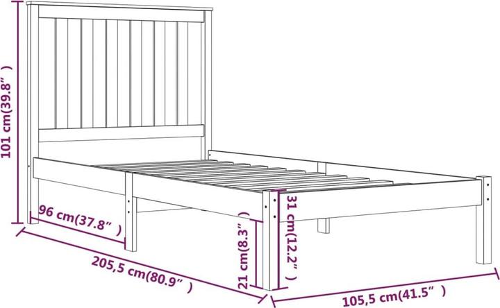Image du produit vidaXL Hansiain (100 x 200 cm)