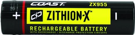 Actual product image Coast ZX955 rechargeable battery for XPH34R, PM310 and PM300