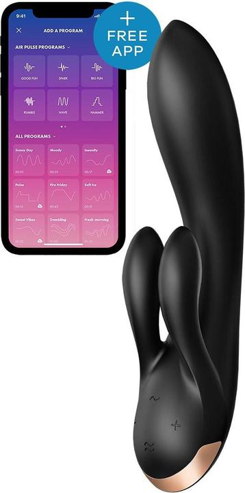 Actual product image Satisfyer Double Flex Rabbit Vibrator