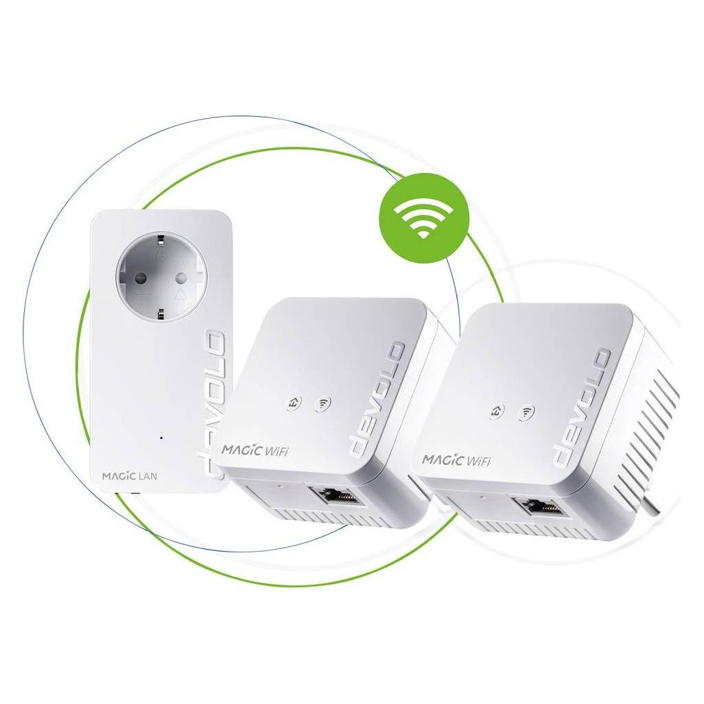 Devolo MAGIC 1 WiFi mini multiroom kit (1200 Mbit/s), Powerline, Weiss