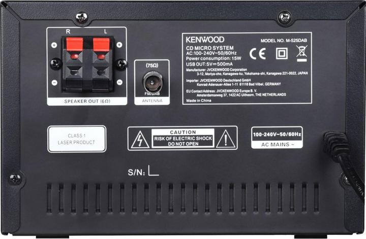Image du produit Kenwood M-525 DAB (Bluetooth, Lecteur de CD, 1x 7 W)