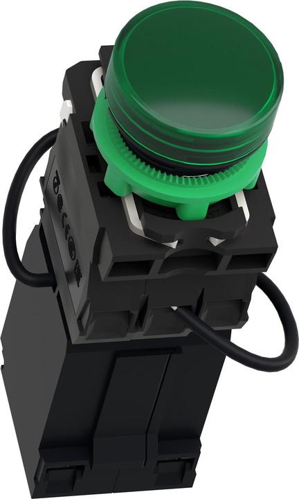 Actual product image Schneider Electric Leuchtmelder, Harmony XB5, Kunststoff, grün, 22mm, universelle LED, glatte Kalotte, 400V AC