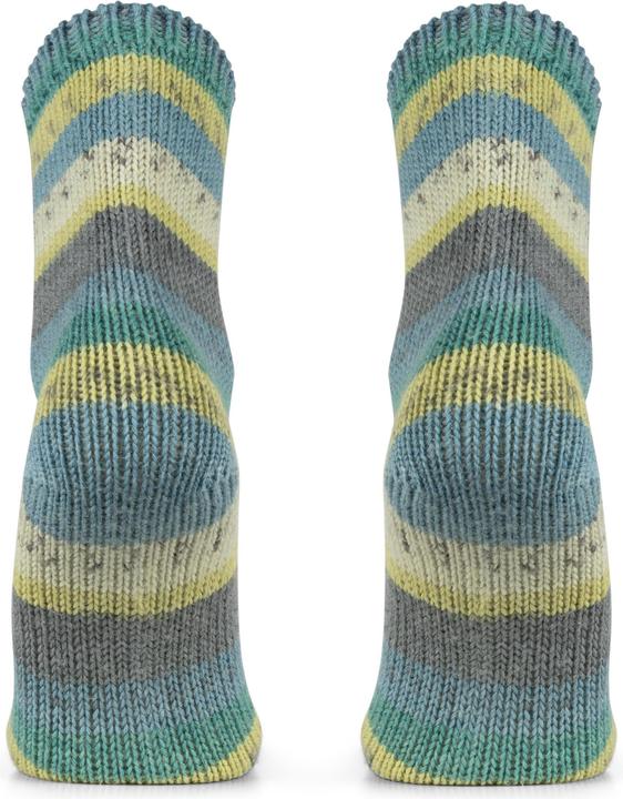 Produktbild Normani 2 Paar Gestrickte Wollsocken Bunt-geringelt (2er Pack, 39 - 42)