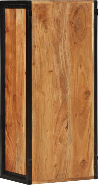 Produktbild vidaXL Bad-Wandschrank Akazie und Eisen (40 x 30 x 90 cm)