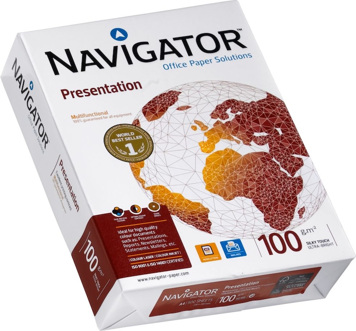 Actual product image Navigator PRESENTATION printer paper () 500 sheets (100 g/m², 500 x, A4)