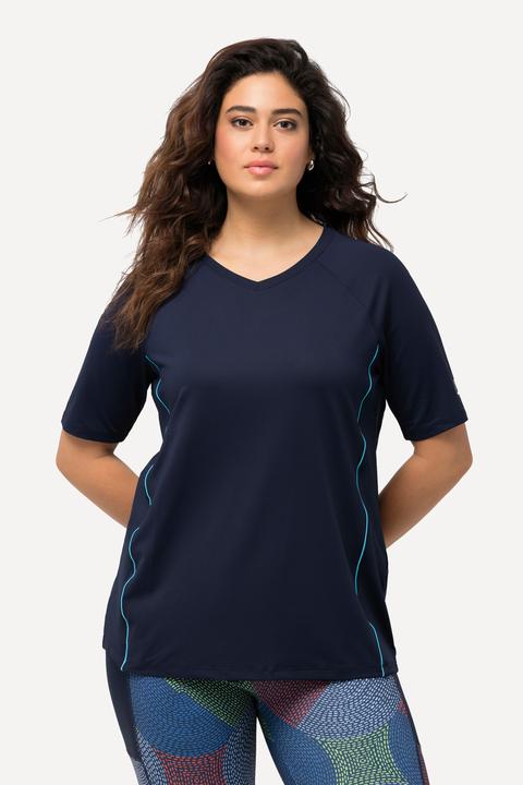 Produktbild Ulla Popken T-Shirt, UV-Schutz 50+, V-Ausschnitt, Halbarm (46, 48)