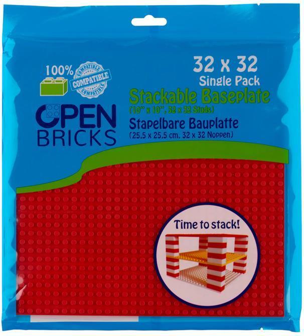 Image du produit Open Bricks Plaque de base 32x32 red