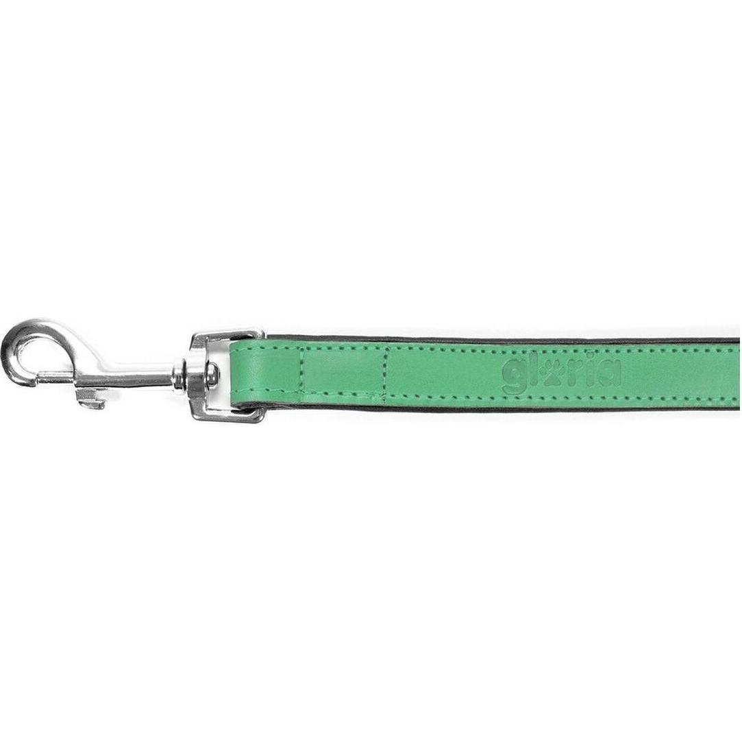 Gloria Pets Sangle En Cuir Rembourré Vert 100 Cm X 18 Mm