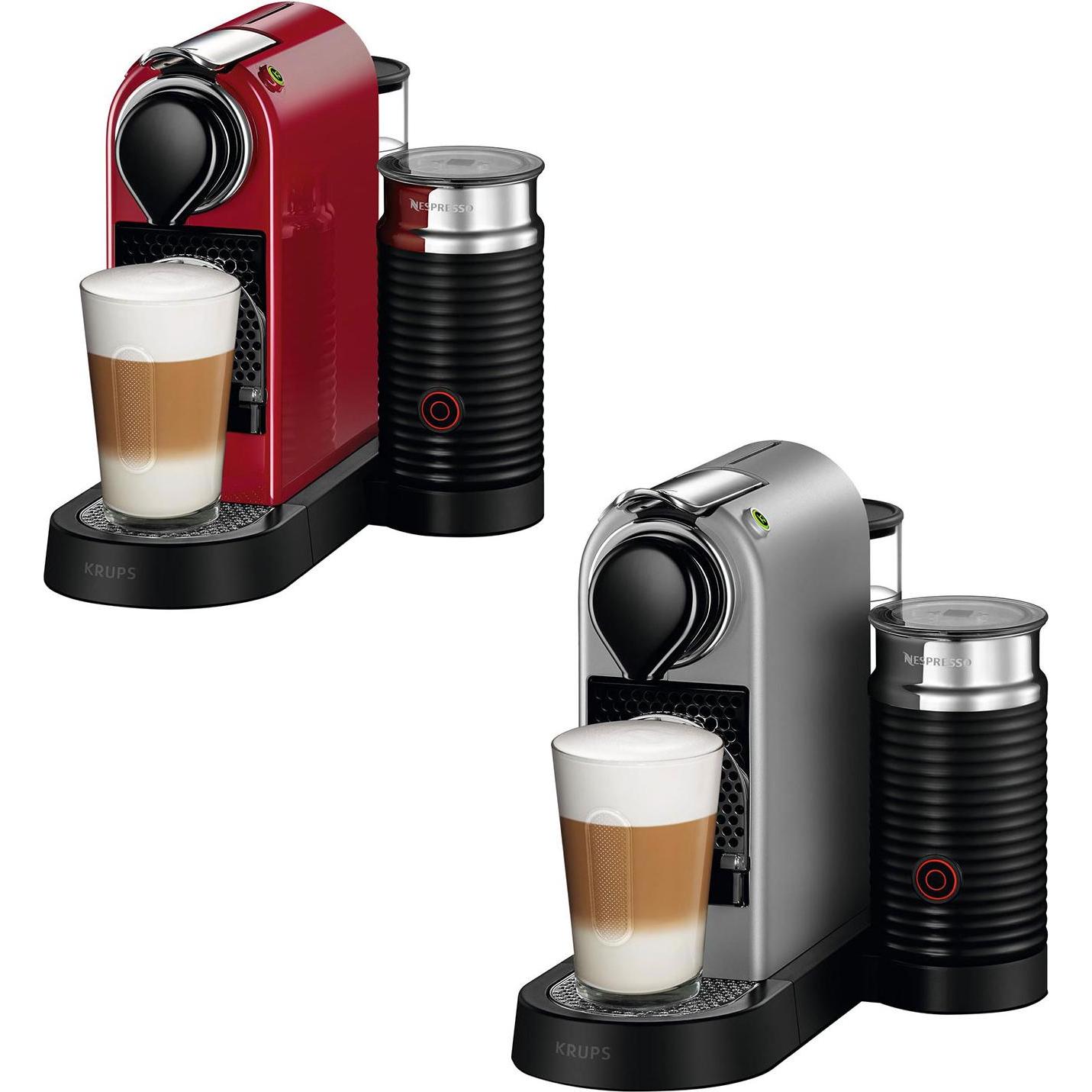 Krups Nespresso Citiz & milk, Macchina da caffè a capsule, Rosso