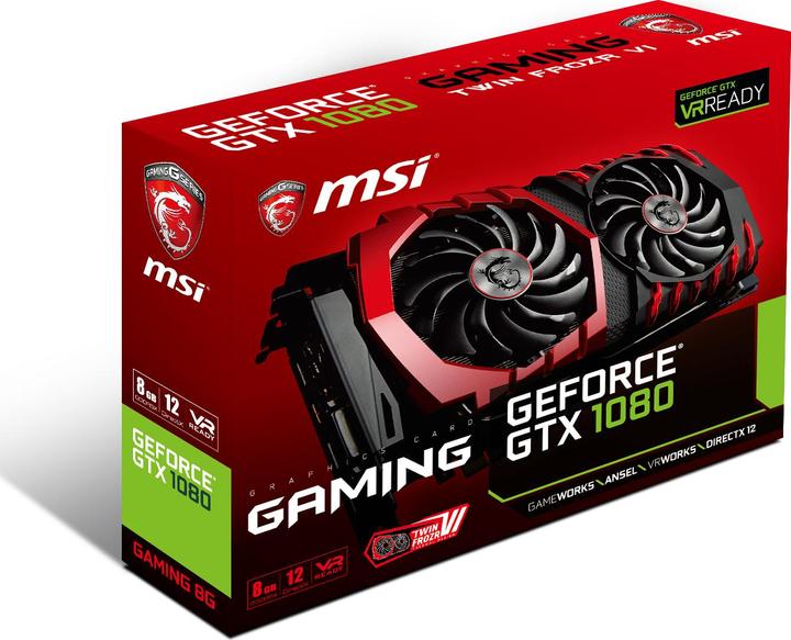 Produktbild MSI GeForce GTX 1080 GAMING X 8G (8 GB)