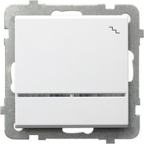 Ospel ŁP-3RS/m/00, Taster + Schalter, Weiss