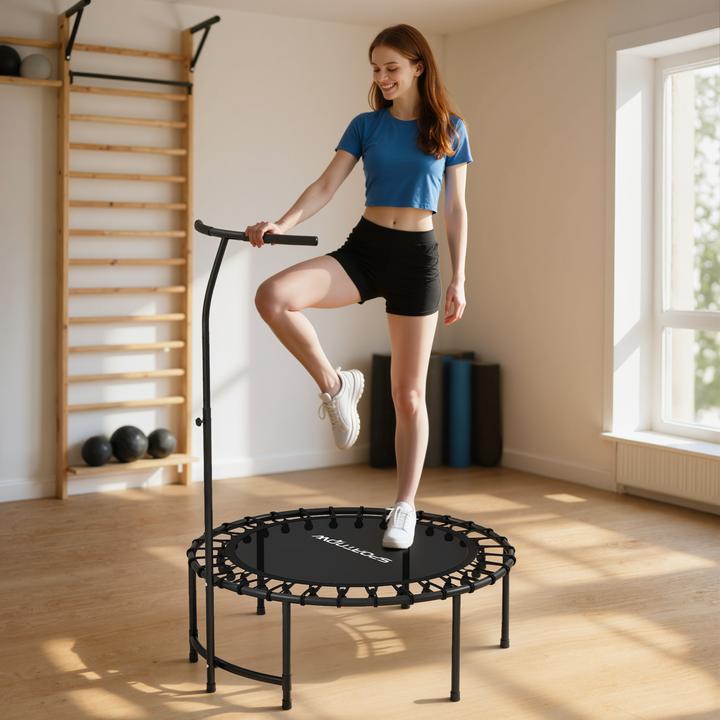 Actual product image SportNow Fitness Trampolin Stahl, Kunststoff Schwarz (102 cm)