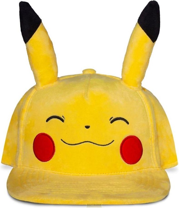 Actual product image Difuzed Pokemon Snapback Cap Smiling Pikachu (One size)