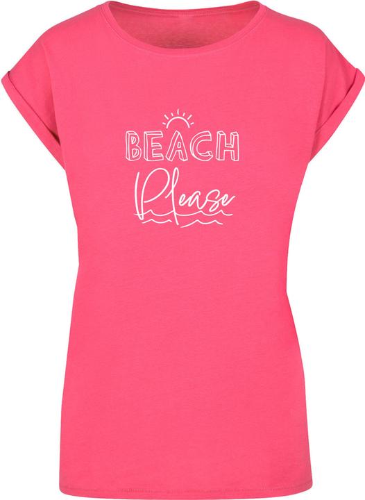 Actual product image Merchcode Ladies Beach Please Extended Shoulder Tee - 112615 (L)