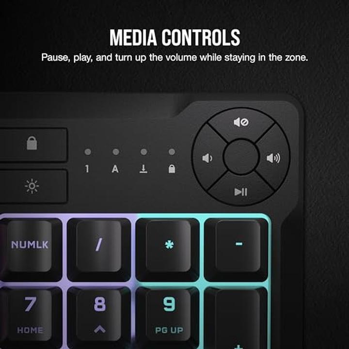 Actual product image Corsair K55 CORE RGB Gaming Keyboard (US, Cable)