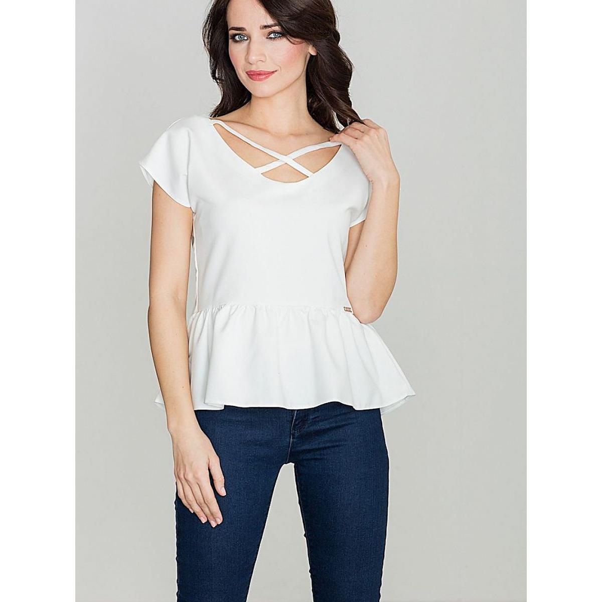 Lenitif, Damen, Bluse, Bluse, Beige, (L, XL)
