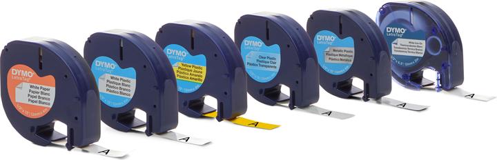 Actual product image Dymo Writing tape LetraTag (1.20 cm, Black)