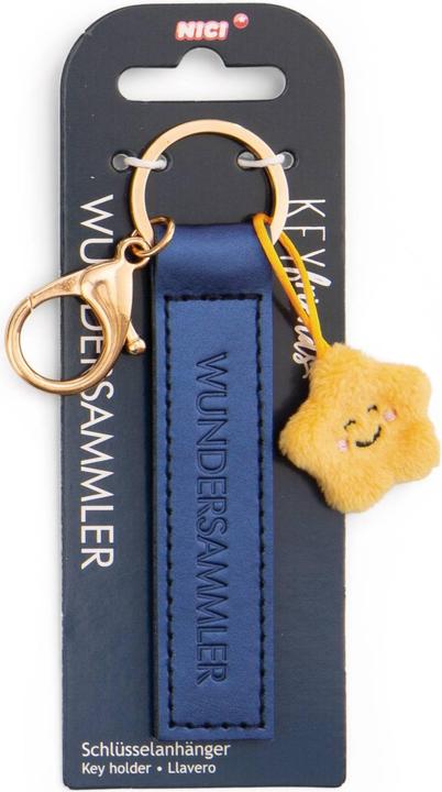 Produktbild Magni NICI Schlüsselanhänger Wundersammler Kunstlederband mit Stern blau 10cm