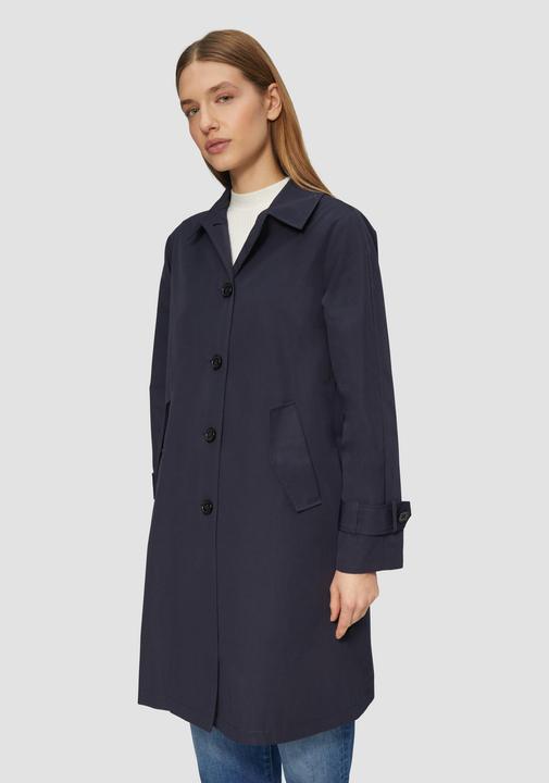 Image du produit S.Oliver Outdoor-Mantel Carcoat mit Rückenschlitz und Riegeldetail am Ärmel