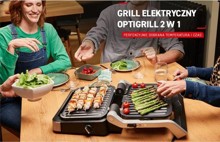 Actual product image Tefal Grill OptiGrill 2in1 INOX GC772D