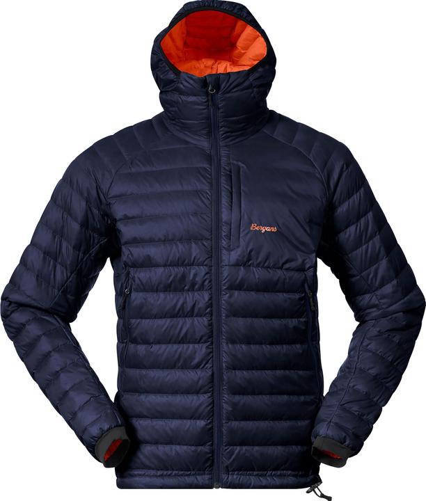 navy blue-alert orange