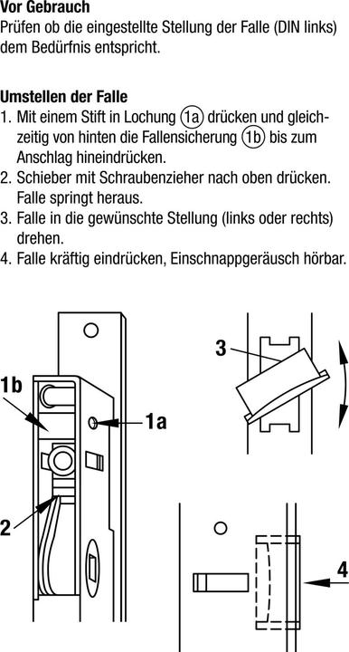 Actual product image MSL Rohrrahmen-Einsteckschloss (Mortise lock)