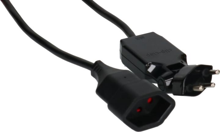 Actual product image Max Hauri Extension cable 3 m T13 - T12 clip-clap, black (3 m, Type 12)