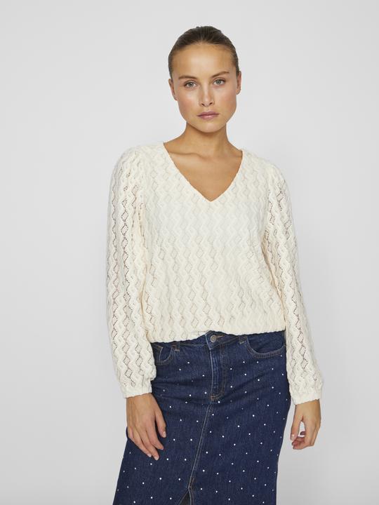 Produktbild Vila V-Ausschnitt Oberteil mit langen Ärmeln (M)