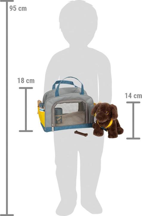 Image du produit small foot Hund mit Tasche und Pflege-Set (20 cm)