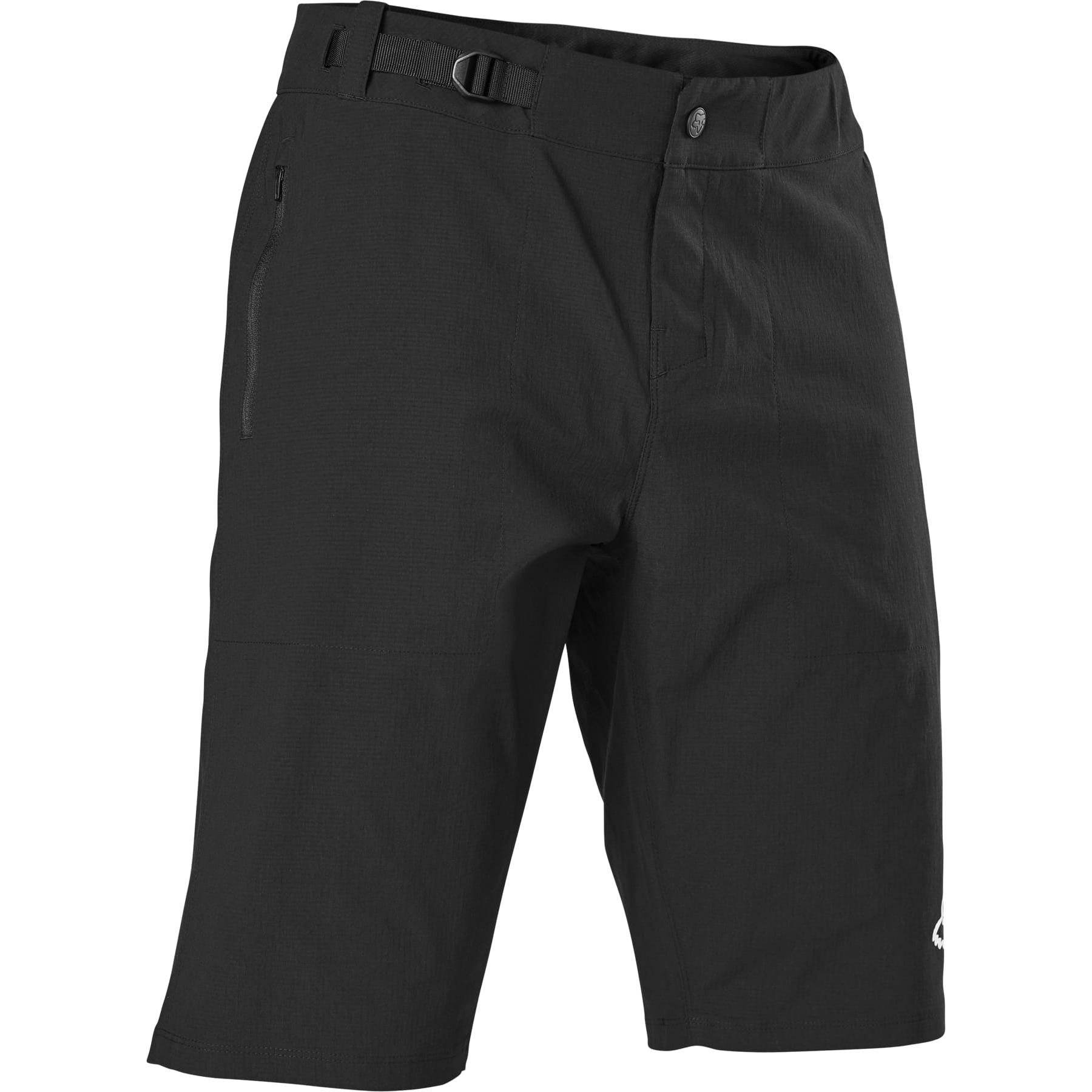 Fox, Herren, Velohosen, Ranger W-Liner MTB Hose kurz (30, S, M), Schwarz, M, 30, S