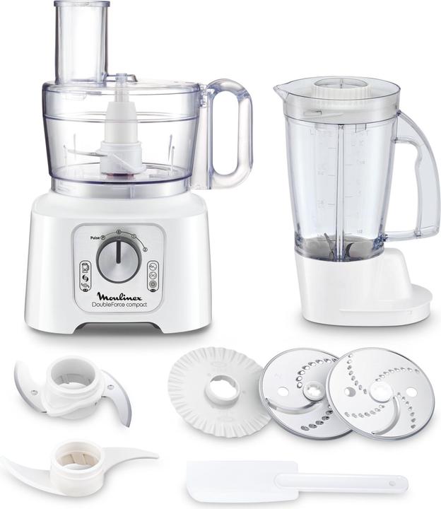 Image du produit Moulinex Robot De Cuisine Multifonctionnel Double Force Compact (800 W)
