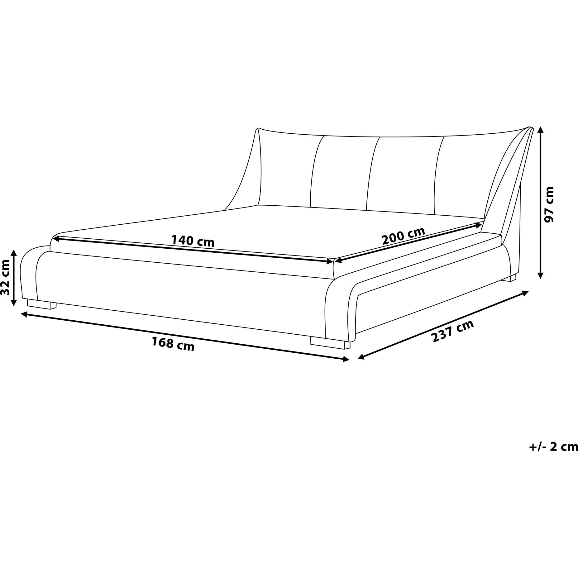 Thumbnail - Beliani, Bett, Nantes (140 x 200 cm)