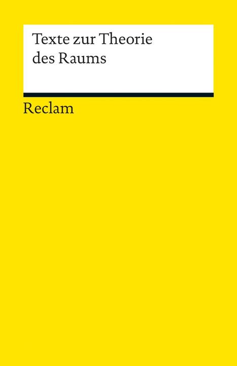 Produktbild Texte zur Theorie des Raums (Deutsch, Stephan Günzel, 2013)