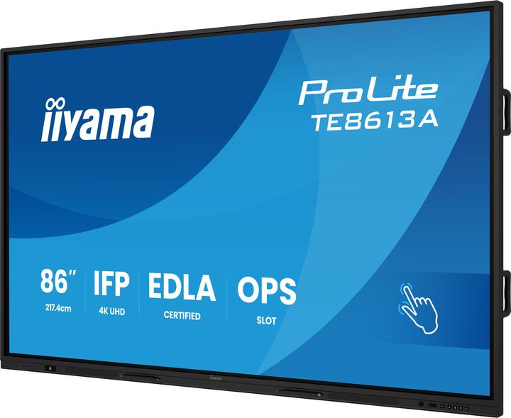 Image du produit iiyama 217.4cm(86") TE8613A-B1AG 16:9 M-Touch 2xHDMI+USB-C (Speditionsversand) (3840 x 2160 pixels, 85.60")