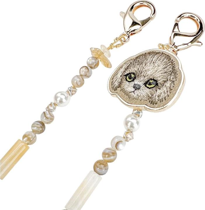 Actual product image Nimmy Bag charm handstrap Magnetic fashion brown