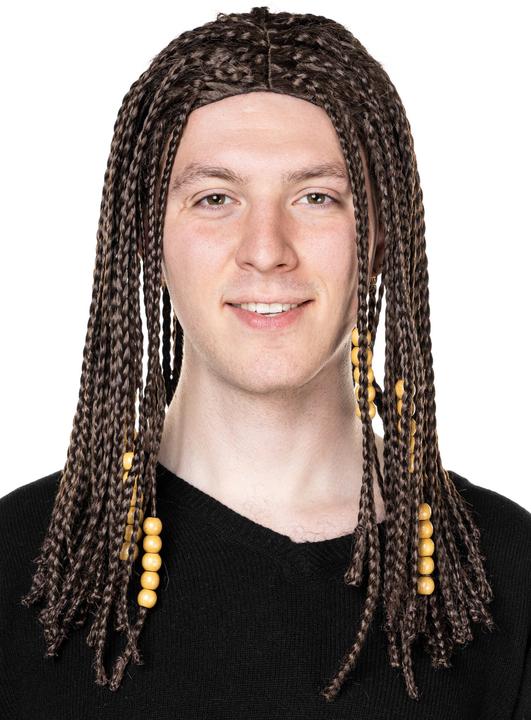 Produktbild Smiffys Braids mit Perlen – Flechtfrisur Perücke