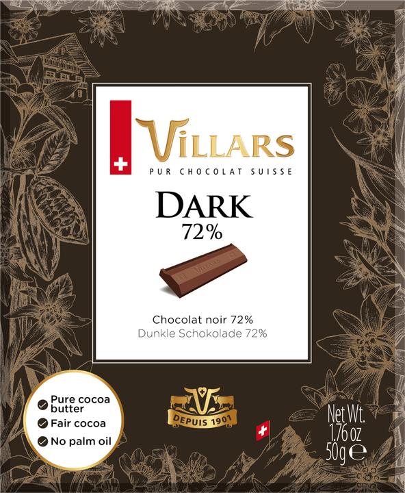 Image du produit Villars Dark 72% (50 g)